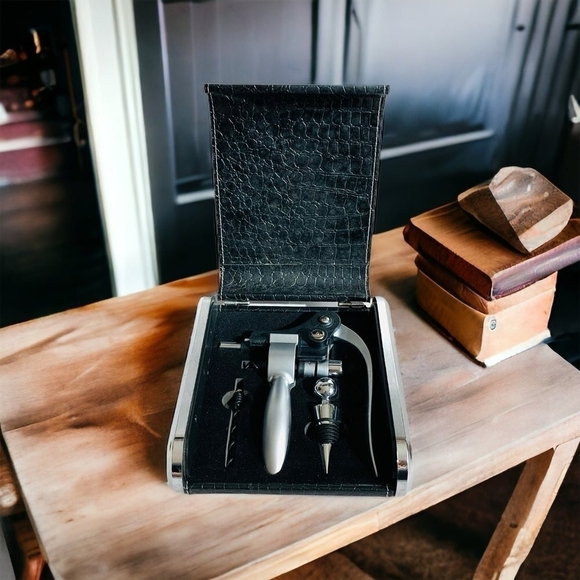 Wine OPENER Gift SET Bottle OPENER Set Corkscrew BAR Accessories - Picture 2 of 5